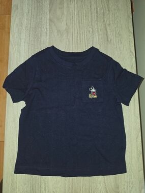 GAP Navy Short-Sleeve Tee with Mickey Pocket
